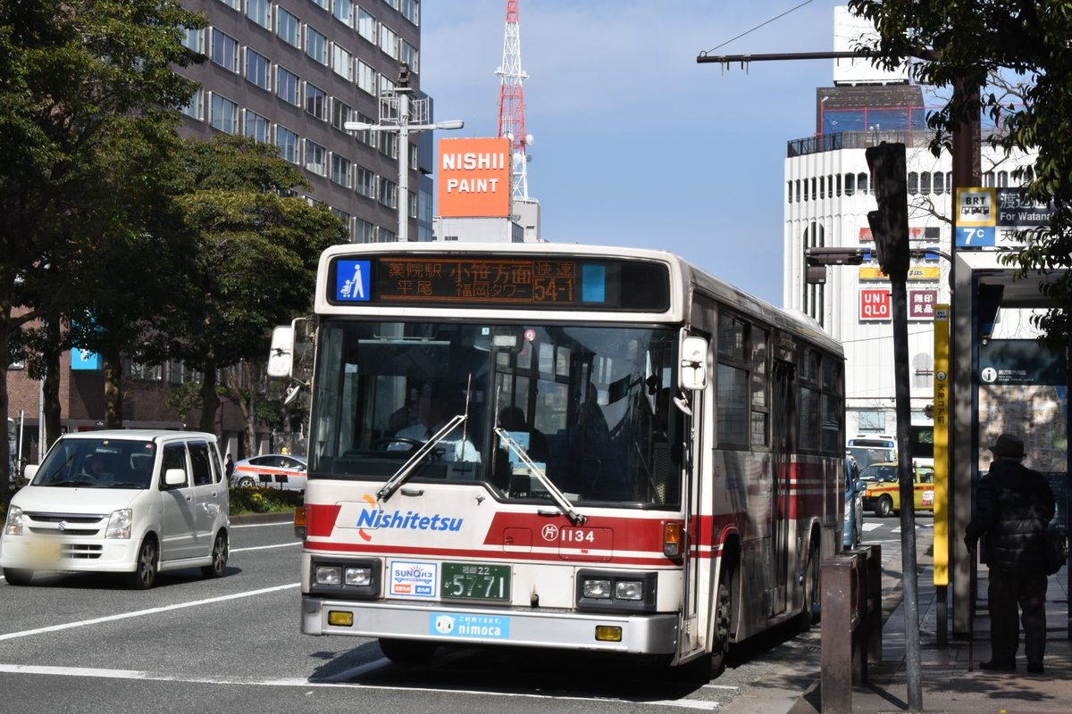 24c みずたに 水谷青葉 片江1134 小笹 天神線 54 1福岡タワー 2 11 11 00撮影 片江営業所の日常