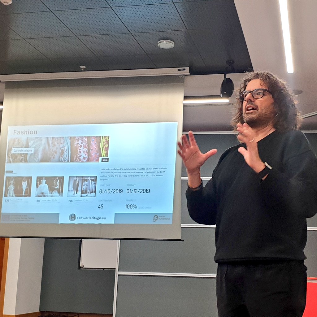 CrowdHeritageEU's tweet photo. #LaunchEvent Marco Rendina is now presenting the previous campaigns on #fashion💃, #music🎼, #cities🌆, #landscapes🌄 and #sports🎾. Want to have some more? Wait for this afternoon, a surprise is coming! 🤔😉
#CEFTelecom #DigitalHeritage #CulturalHeritage @inea_eu https://t.co/WKb0Lq2XT0