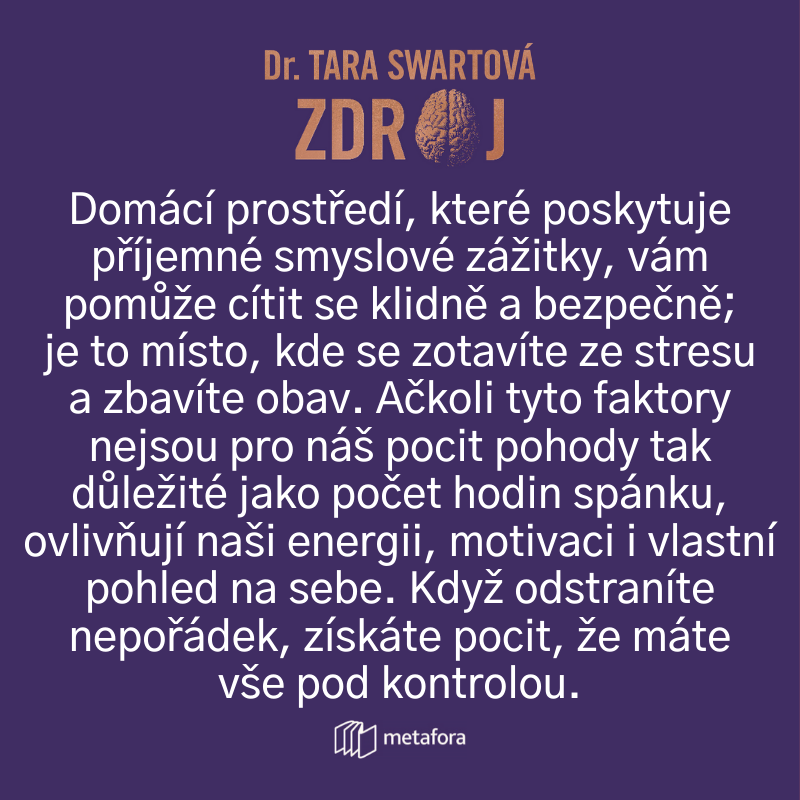 KnihyMetafora's tweet photo. "Pokud jde o naši náladu, perspektivu a hladinu stresu, hraje velkou roli prostředí, v němž pobýváme." – @TaraSwart 🧠🏡 #Zdroj #TheSourceBook #instabook #bookstagram https://t.co/ApO8F9ZNXz