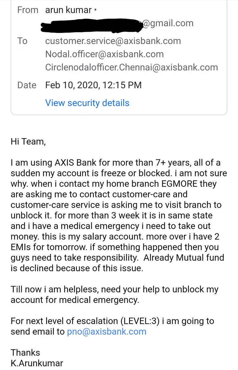 KanchiArunkumar's tweet photo. I am using AXIS Bank for more than 7 years, all of a sudden my account is freeze or blocked for more than 3weeks. IDK why&amp;No response from any one in branch or customer care service
Ref:59140767
@AxisBank @AxisBankSupport @AxisBankOffers @AxisMutualFund 
#worstresponse #banking https://t.co/GrIXFAmc7e