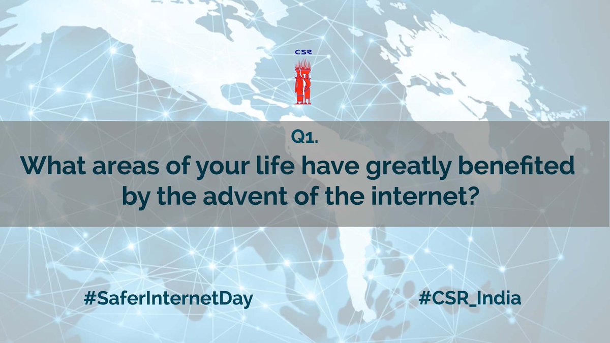 #SID2020 
Q1.
What areas of your life have greatly benefited by the advent of the internet?
@saferinternetday
<a href="/annecollier/">annecollier</a>
<a href="/saysdiyanag/">Diya Nag (she/her)</a>
<a href="/weareyuvaa/">Yuvaa</a>
<a href="/projectrockit/">PROJECT ROCKIT</a>
<a href="/gensecproject/">Gender Security Project</a>
<a href="/UNICEFIndia/">UNICEF India</a>
<a href="/nilanjanab/">Nilanjana Bhowmick</a>
<a href="/janiceRinsight/">Richardson Janice</a>
<a href="/eSafetyOffice/">eSafety Commissioner</a> 
<a href="/misskaul/">Mahima Kaul</a> 
#SaferInternetDay #CSR_India