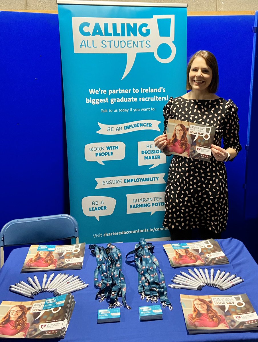 Calling all students at @WeAreTUDublin Tallaght Campus attending #CareersFair today. Pop round to @CharteredAccIrl stand to find out how becoming a #CharteredAccountant leads to a very rewarding career. @CareersTallaght #loveyourcareertallaght #secureyoursuccess #charteredconnect