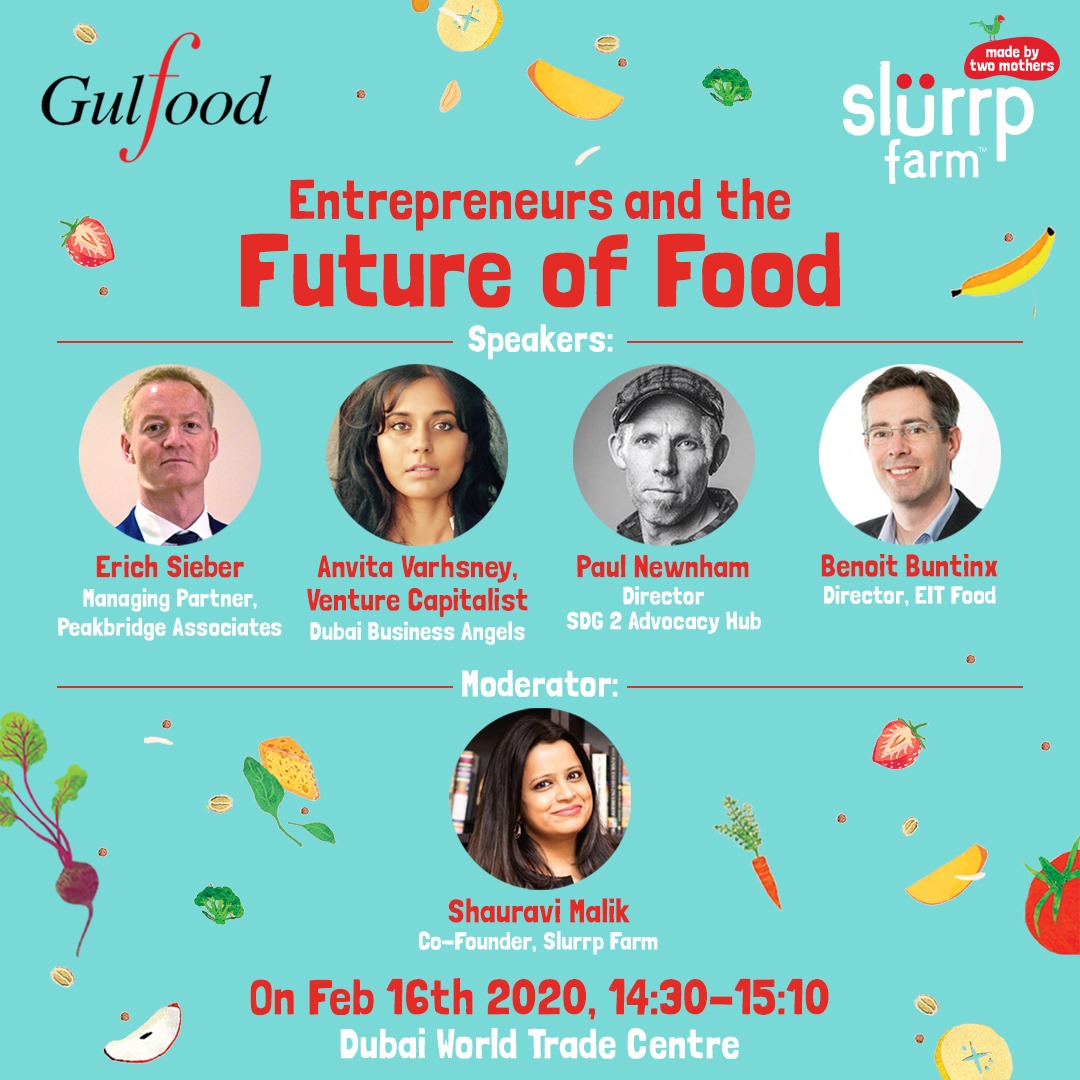 If you’re at <a href="/Gulfood/">Gulfood</a>, join the conversation on Entrepreneurs and the Future of Food. I'll be moderating a panel discussion hosted by @DWTC_official on 16th February2020. Read more: gulfood.com #Gulfood #Gulfood2020 #dubai #dwtc #keynote #foodtech