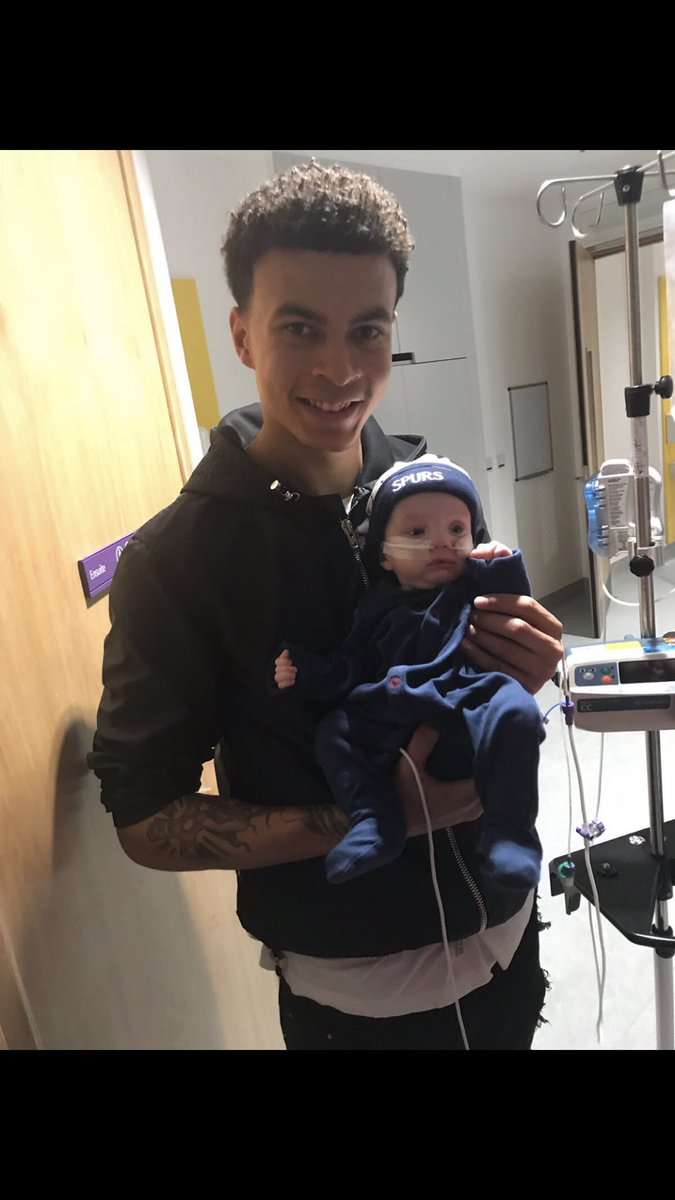Jacque______'s tweet photo. Sat here listening to @talkSPORT with @nataliesawyer @Sjopinion10 @JimWhite, I wish the media would report the good things Dele does like visiting sick children in hospital @1MickyHazard https://t.co/NcW5pbZ9ea