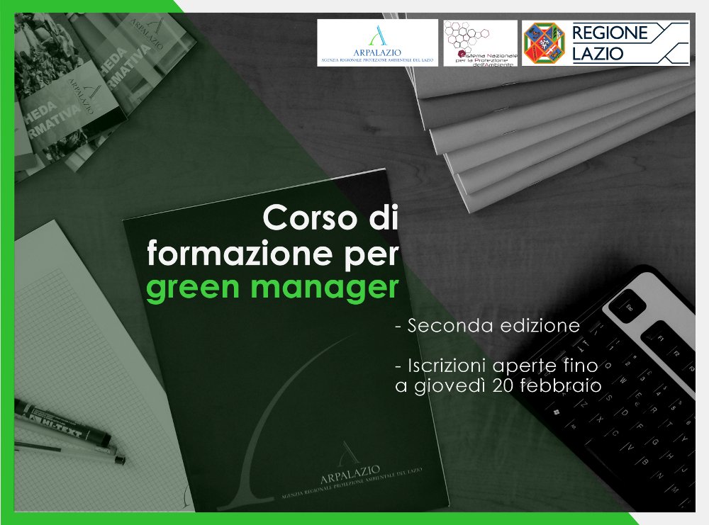 ARPALazio's tweet photo. Aperte iscrizioni (fino a #20febbraio) per 2a ediz. corso #GreenManager organizzato da @RegioneLazio e #ARPALazio con collaborazione a docenze di @anci_lazio @arpatoscana @ArpaER @IPZS e #CNR.
Bando e informazioni: https://t.co/DHIrcnAWvH
@SNPAmbiente @StampaCnr @ANCI_comunicare https://t.co/mRykX5CtqE