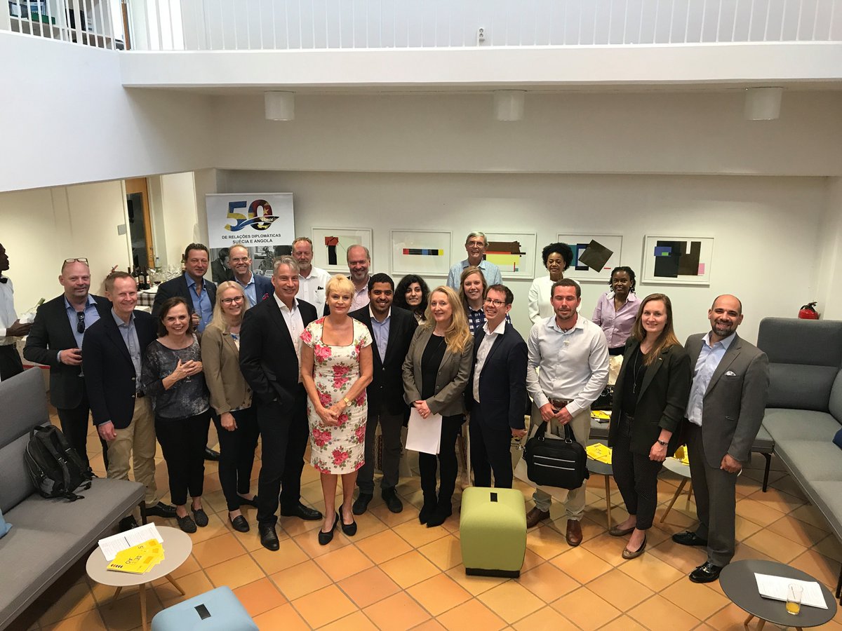 BusinessSweZA's tweet photo. Thanks to @SwedenInAO for inviting us to participate in the Swedish ICT delegation to Angola! If you are interested in expanding your business to Southern Africa or just want to learn more about the market and our services, visit https://t.co/PIE8fX1xKj  
#TeamSweden #ICT #Angola https://t.co/W9Qk8Oh4MF
