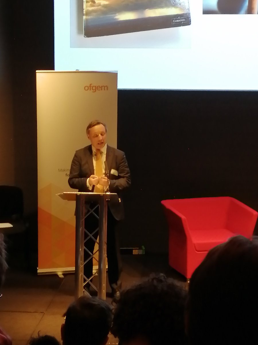 Watson_N_E's tweet photo. "The biggest challenge is not technological but ensuring that costs are spread fairly" @ofgem Chief Executive Jonathan Brearley #OfgemConference https://t.co/90IHyQe1U5