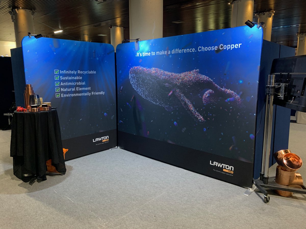 Lawtontubes's tweet image. Last week saw us launching our environmental initiatives at the @bssindustrial annual sales conference. There is far too much single use plastic in our industry and Lawton Tubes are playing their part promoting copper tubes as being infinitely recyclable.