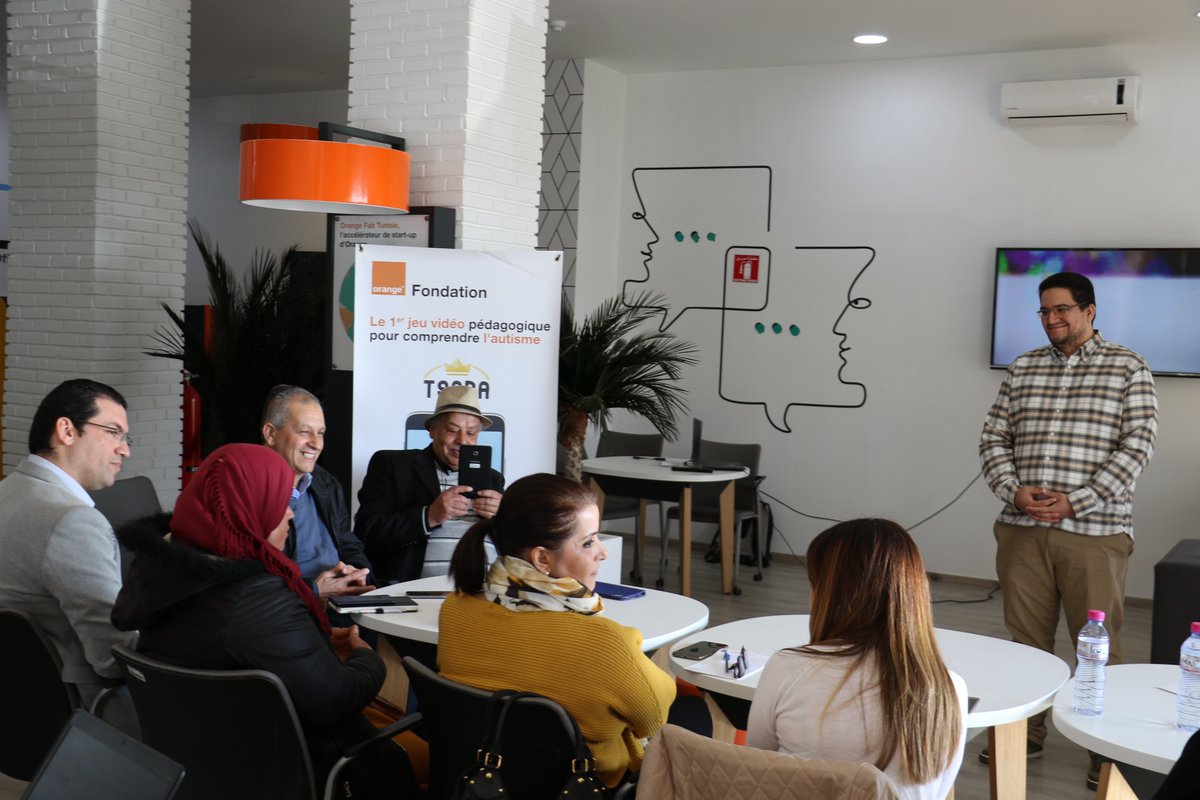 OrangeTN_Plus's tweet photo. Pour améliorer la vie quotidienne des personnes avec autisme et de leurs proches, la @FondationOrange et la start-up tunisienne #NextGenCorp lancent la version arabe de l’appli mobile #Tsara en bêta-test. La version finale sera accessible gratuitement fin mars. Restez connectés. https://t.co/aO5wKUShpQ