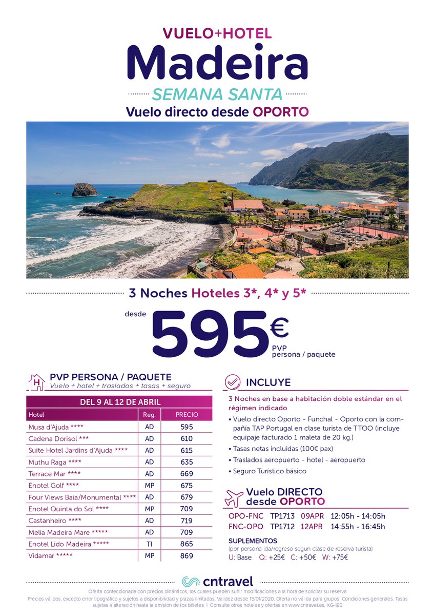TravelAEstrada's tweet photo. Xa están aquí as vacacións de Semana Santa. Aquí vos traemos algunhas propostas interesantes:

📍 Munich dende 599€
📍 Madeira dende 595€
📍 Bruselas dende 649€
📍 Azores dende 449€

Pregúntanos o que precises e reserva canto antes! 

#simplytravel #aestrada #simplementeviaxa https://t.co/nU1eN3Yurf