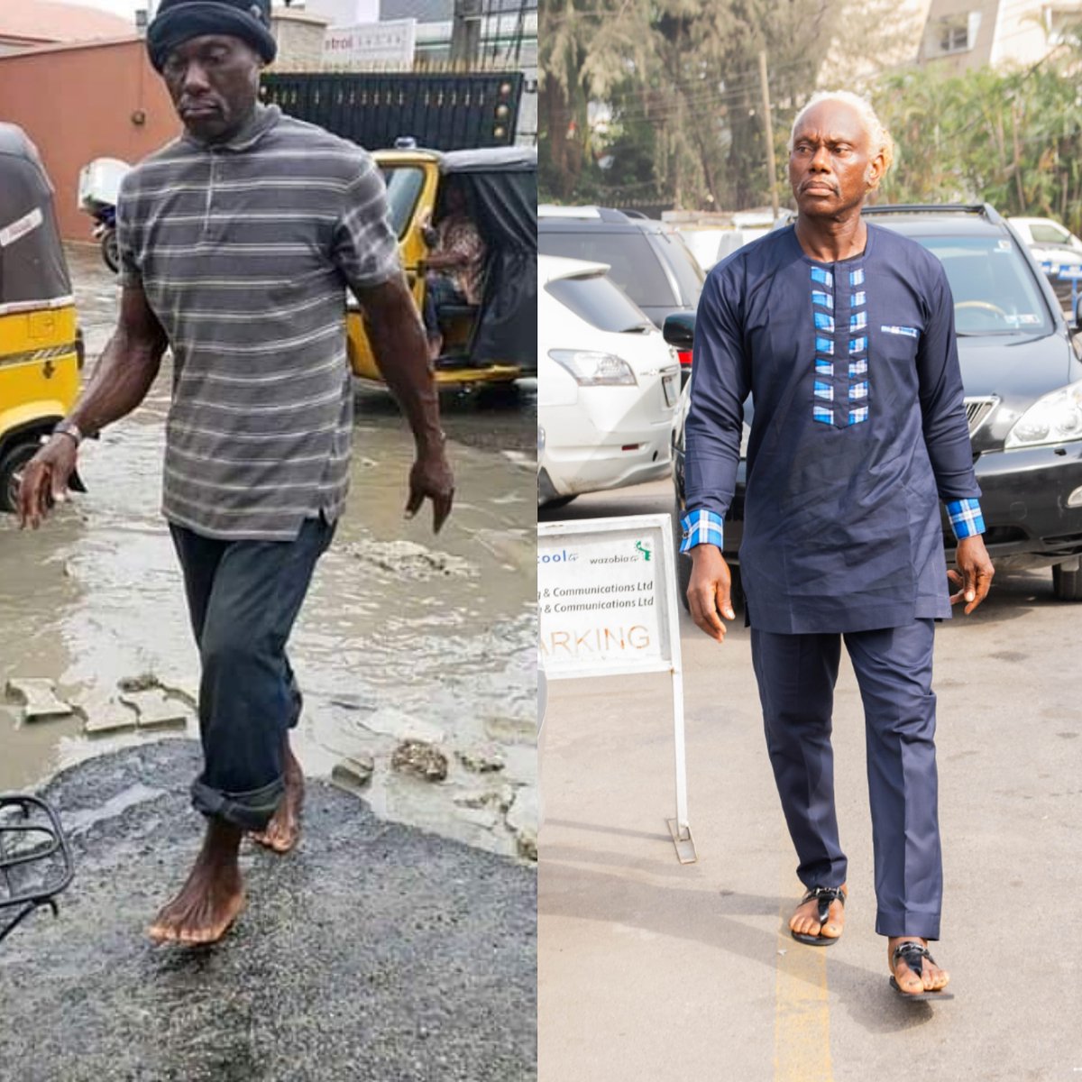 LEONigerians's tweet photo. Hi everyone,I'm so proud to announce that following our story on former Olympian; Iron Bar Etim Bassey who was abandoned by his country but still serving as a humanitarian in his community, some1 has just donated to get Mr Bassey off the road. He will be getting a place to stay. https://t.co/wRLb57gaLO