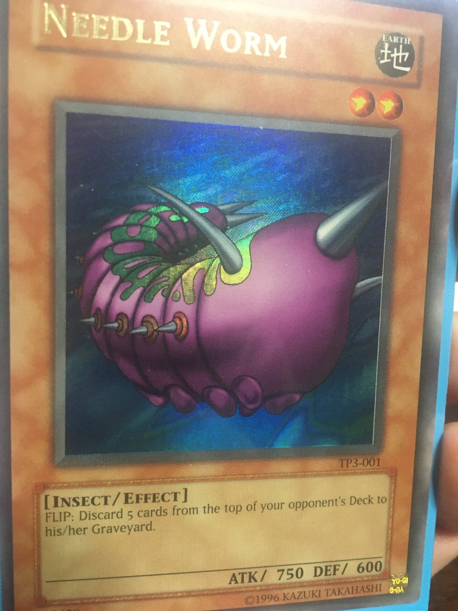 Kuroiroひろき Surf No Twitter ウルトラレアのニードルワーム買った 遊戯王 遊戯王ocg ニードルワーム Tp3