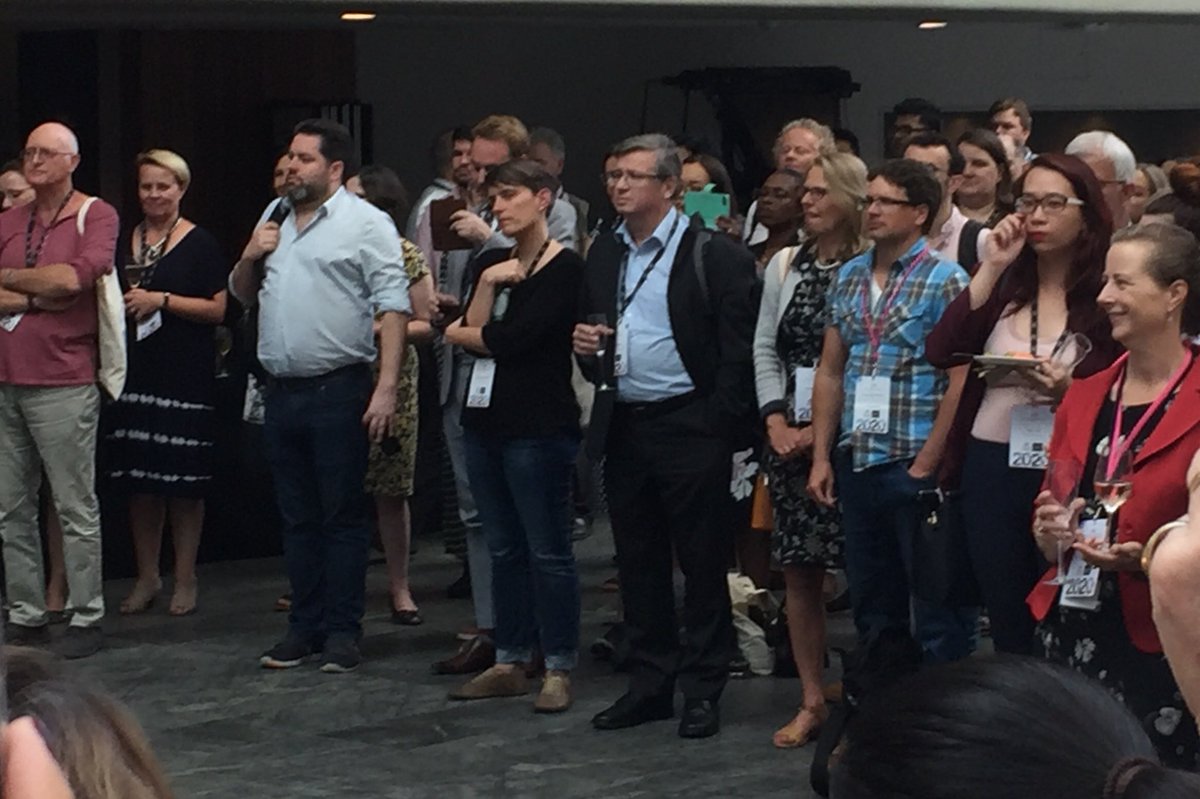 e_frew's tweet photo. Audience enthralled at Maori performance at Welcome Reception #CAUTHE2020 https://t.co/vQqPLjqgnv