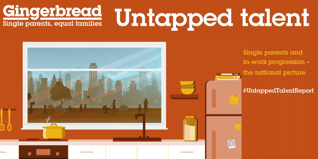 Gingerbread's tweet photo. We’re calling on employers to offer more senior level part-time &amp; flexible roles to access the pool of single parent talent.
Our #UntappedTalentReport shows too many single parents are stuck in low paid work with limited opportunity to progress.
Read more: https://t.co/daiyaKroVR https://t.co/M3HlPARqBN