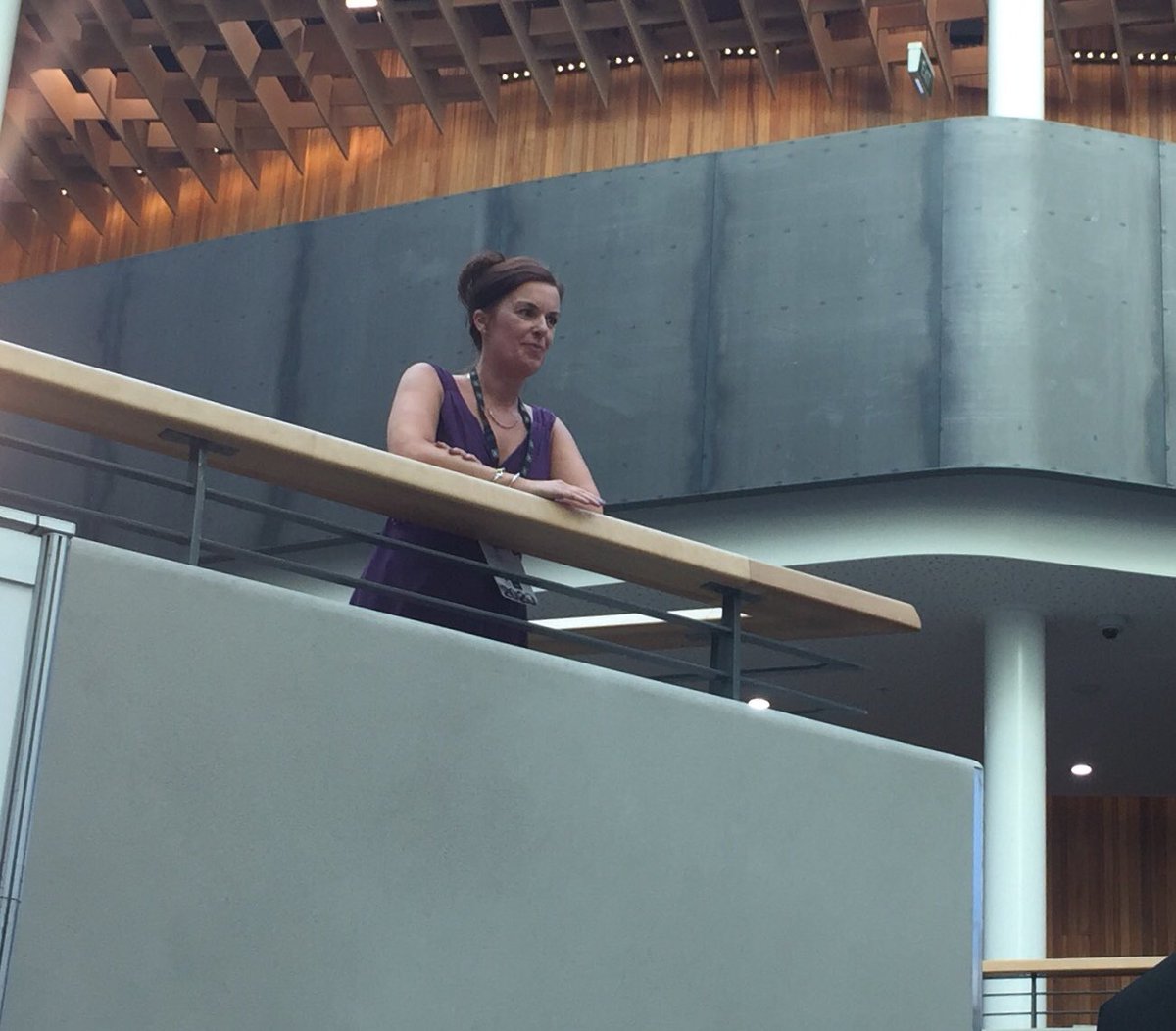 e_frew's tweet photo. Conference Convenor Tracy Harrison at Welcome Reception watching over proceedings #CAUTHE2020 https://t.co/2I5Kus7TLC