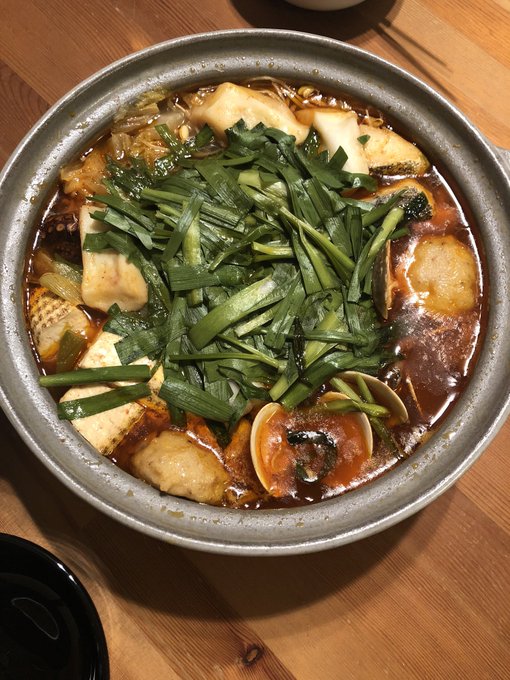 今日は海鮮キムチ鍋。 