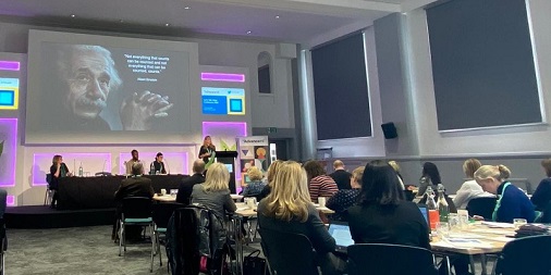 AdvanceHE's tweet photo. Sallie Pilot @BlackSunComms argues that what drives #highered value is mostly intangible in her speech at #LTVConf20 #LetsTalkValue https://t.co/dT8ylpv7VT