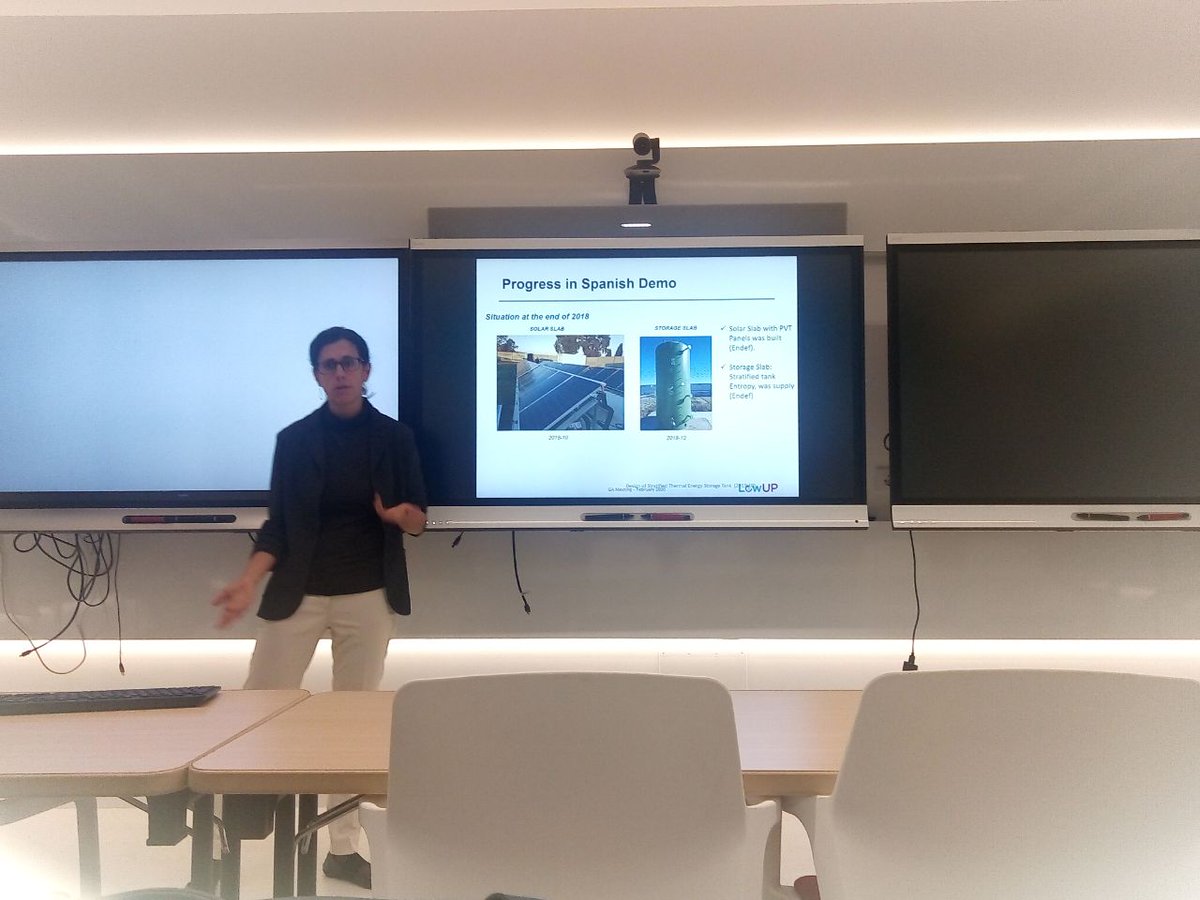 EndeFEng's tweet photo. Hoy estamos en Madrid con el proyecto #LowUp en que trabajamos con nuestros #PaneleSolaresHíbridos para desarrollar alternativas eficientes de generación de frío y calor con fuentes renovables, un proyecto #H2020
#ID #PVT #DoctorasEnAcción https://t.co/Z6qSdsYVgK
