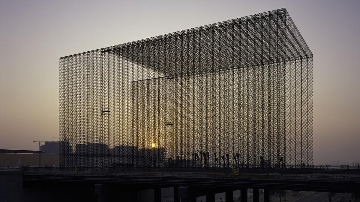 ArchitectsJrnal's tweet photo. Asif Khan has completed a trio of seven-storey gateways for Expo 2020 Dubai 📷 Hélène Binet https://t.co/JZyXNkU2zp https://t.co/1gOOQxTPBL
