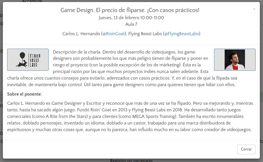 informaticaucm's tweet photo. #ProximamenteEnlaFDI dentro de la #SemInformatica2020
"Game Design. El precio de fliparse. ¡Con casos prácticos!"
👤 Carlos L. Hernando (@RisinGoat), de Flying Beast Labs (@FlyingBeastLabs)
🗓 jueves, 13 de febrero
🕑 11:00
📍 Aula 7
https://t.co/0YArU7LJe0 https://t.co/dJ0yB9RkaJ