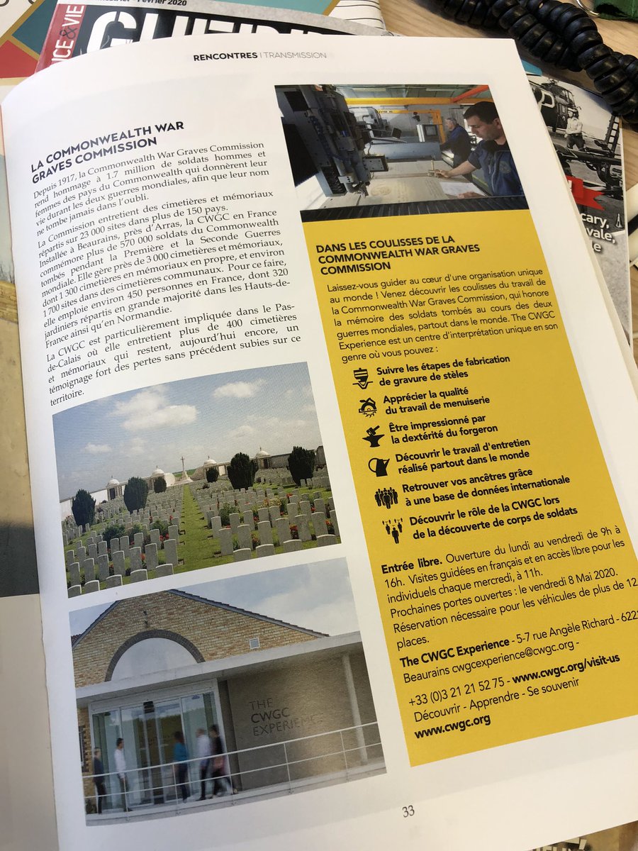 audreyvchaix's tweet photo. Un territoire plein de sens, c’est à @LensTourisme que ça se trouve ! La preuve en plus de 60 pages dans ce bien beau magazine de destination, qui offre deux belles pages à nos jardiniers et à #TheCWGCExperience dans sa toute dernière édition !! https://t.co/W32mmTkq73