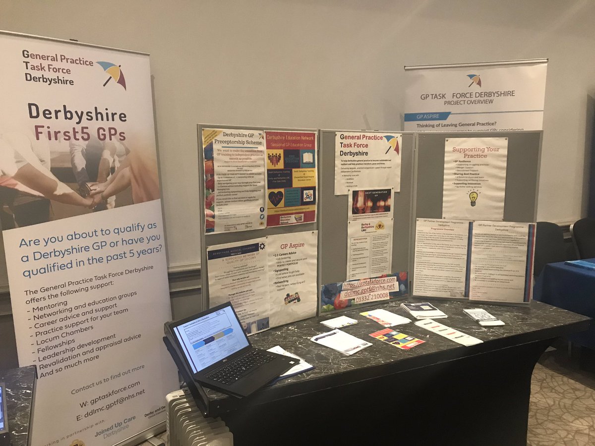 GPTaskForce's tweet photo. The GPTF team are at the @RCGPVoT #First5Conference today. Come and meet @susiebayley our Medical Director and Elise our GPTF Fellow and find out how we can help you! 
@DerbyLMC https://t.co/VDAdxhtMpV
