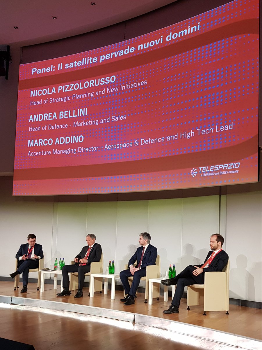 telespazio's tweet photo. Massimo Claudio #Comparini, Head of Geoinformation LoB in #Telespazio and @e_geos CEO, leads the panel "Il satellite pervade nuovi domini" at #Roadshow 2020 #Telespazio  #SpaceforCitizens https://t.co/jfi9G8W1Qx