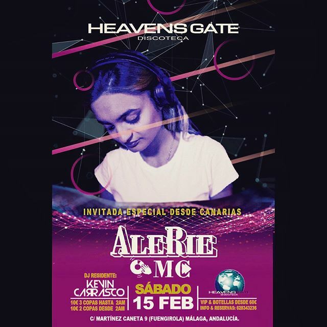 heavensgate10's tweet photo. Este sábado tenemos en heavens gate a alerie DJ residente en canarias con la mejor música R&amp;B , Trap , Rap y reggaeton . Os esperamos 🙌🏻🙌🏻 https://t.co/5JFcQ6QLxO https://t.co/CnycJB0lfk