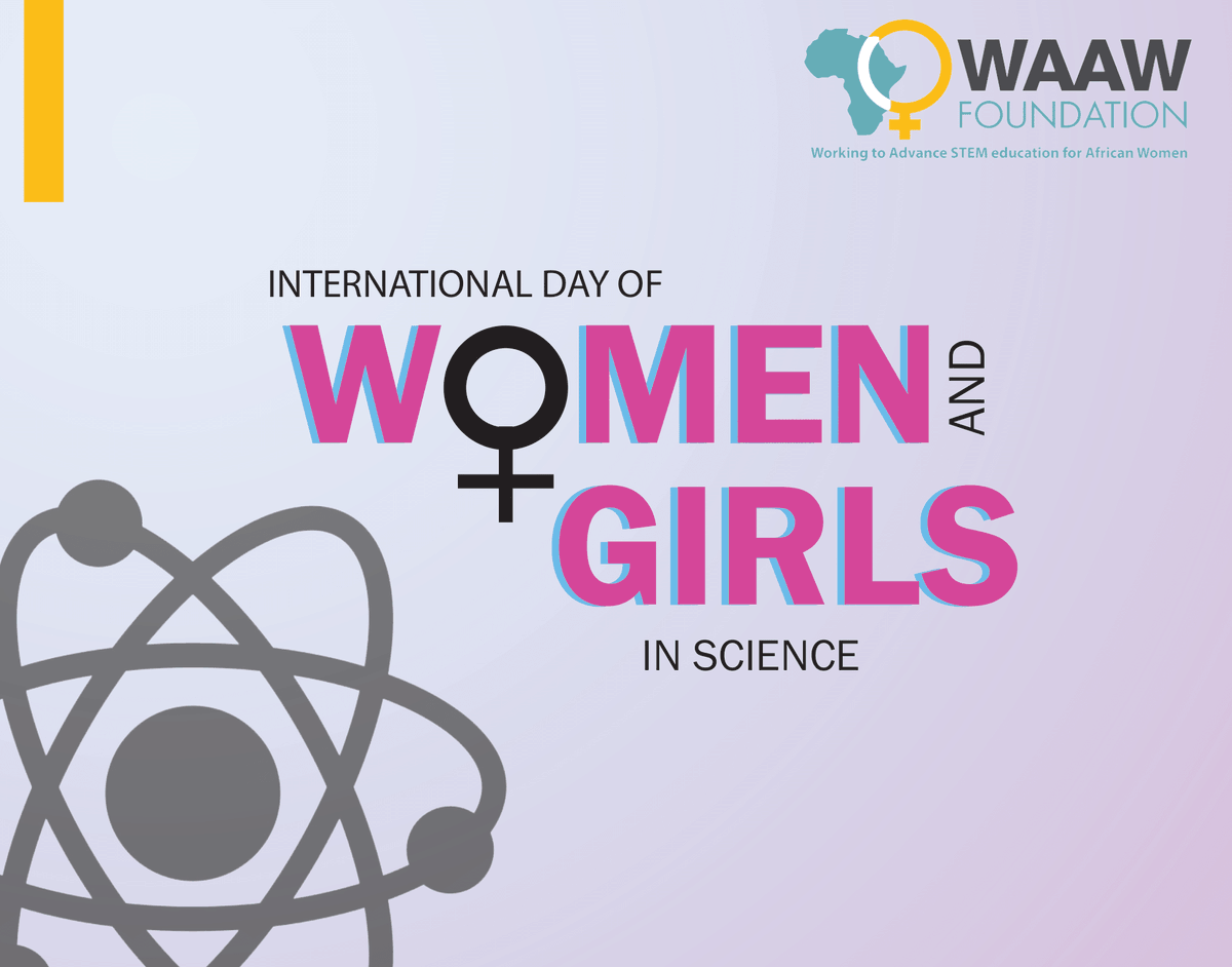 WAAW_Foundation's tweet photo. Today we are celebrating International Day of Women and Girls in Science and calling on everyone to defy gender biases and defeat discrimination that holds women and girls back in STEM fields.
#waawfoundation #shehacksafrica #genderbiase #educatemoregirls #educationforgirls. https://t.co/2FW6MppQar