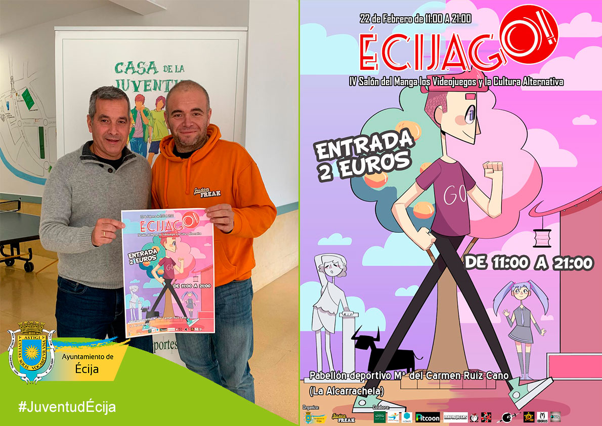 #JuventudÉcija

El delegado de Juventud y Deportes de #Ecija, Miguel Ángel García Ostos ha presentado IV Salón del Manga, Videojuegos y Cultura Japonesa ECIJAGO¡. 👾🤖🎮

Entrada única de 2 euros. 🎫