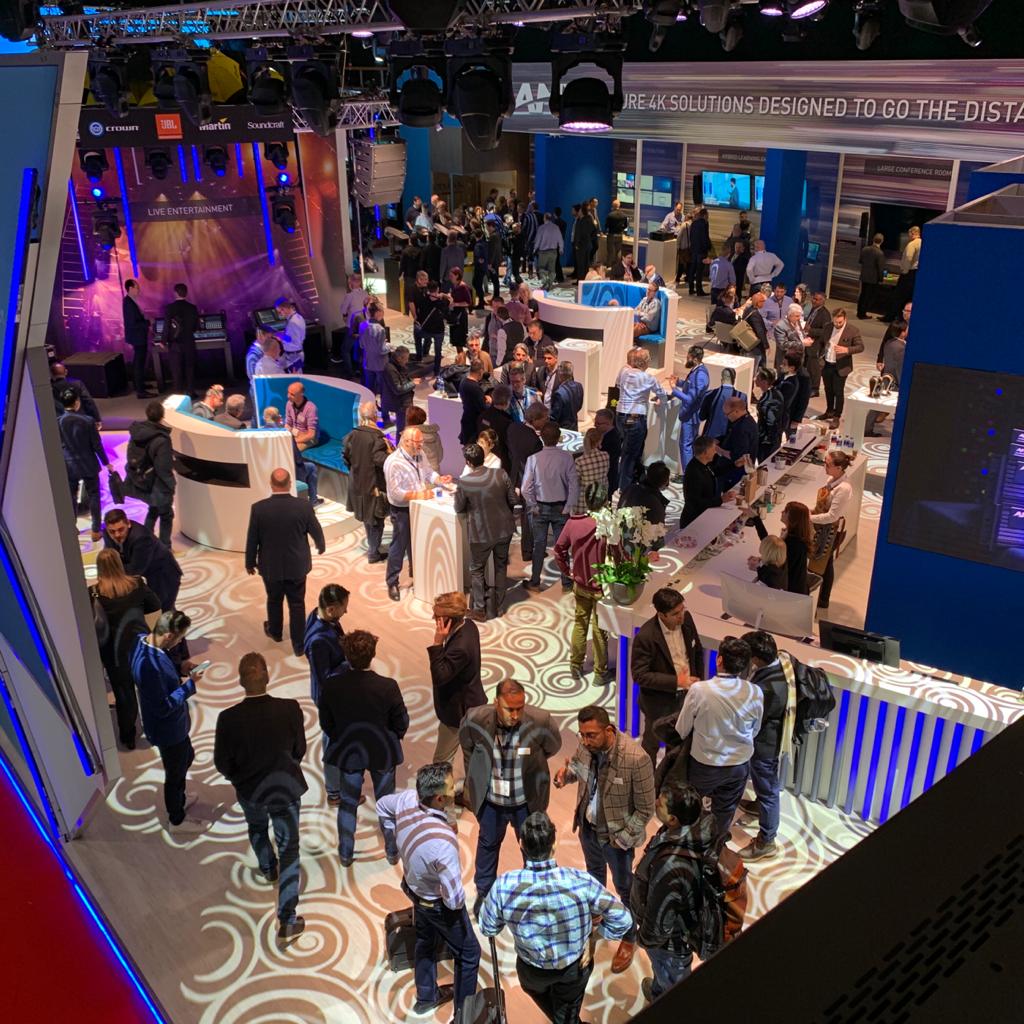 TheJBLpro's tweet photo. It's Day 1 of @ISE_Show 2020! We are here at the HARMAN booth in Hall 1 Stand F5 & F10 ready to introduce you to the latest JBL Pro installed, large venue, all-weather and cinema audio solutions. #JBLProxISE #ISE2020 https://t.co/KYRV9hsplr