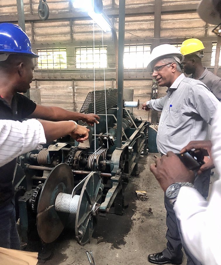 NigRopesPLC's tweet photo. Our ropes being prepared in our production centre in our Lagos HQ    
#ropes #nigerianropes #polyropes #lifting #hoisting https://t.co/zLax8J4FSC