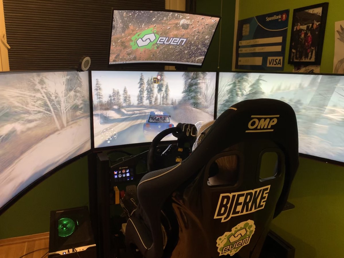 EVENmanagement's tweet photo. #EVENesport utøverne våre er klare for #SimRacingGrandPrix - starter om 19 dager! Les mer om bruk av simulatorer i talentutviklingen vår her; https://t.co/SB3ZDQx9FT https://t.co/Ndn3vWrahN