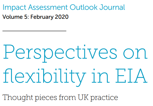 IEMA’s new #ImpactAssessment Outlook Journal looks into key issues of flexibility within #EIA ensuring it's adequately undertaken alongside the more flexible forms of #planningpermission. Download: iema.net/eia-quality-ma… 
#materialchanges #outlinepermissions #reservedmatters