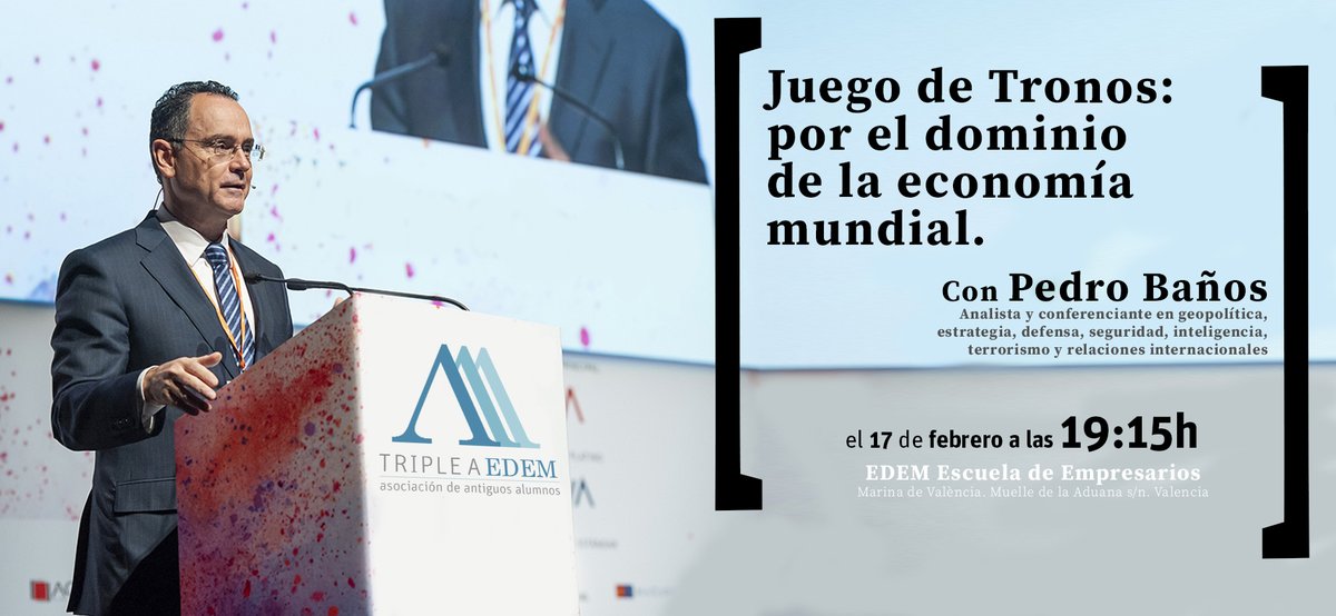 EDEMempresarios's tweet photo. 🗺️ La Asociación de Antiguos Alumnos de @EDEMempresarios organiza una Jornada Formativa para sus socios con @geoestratego, analista, conferenciante y presentador de #LaMesadelCoronel en @cuatro, para hablar sobre geopolítica, geoestrategia y su importancia en la economía mundial. https://t.co/HNCXcAYDQq