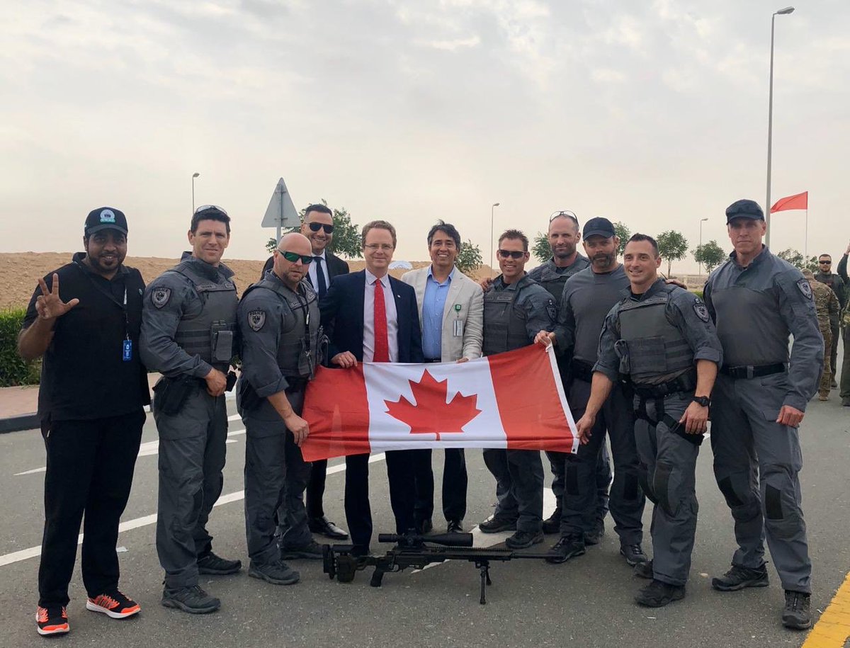 JPLinteau's tweet photo. So proud to meet #TeamCanada at the #uaeswatchallenge organized by @DubaiPoliceHQ in their outstanding facilities. You were amazing to watch! #partnersinsecurity https://t.co/kw50FThDNH
