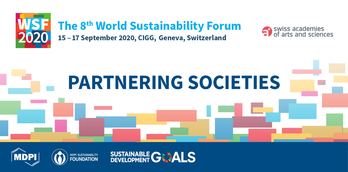 MDPI_Foundation's tweet photo. We are pleased to announce that @academies_ch is partnering with #WSF2020! 

#WorldSustForum2020 will be held from 15-17 September 2020. 

Members of partnering societies will receive a 20% discount on registration fees. 

https://t.co/pVxMaEU2r2 
#WSWGeneva #SDGs #PartnerSoc https://t.co/MtzerpAHia