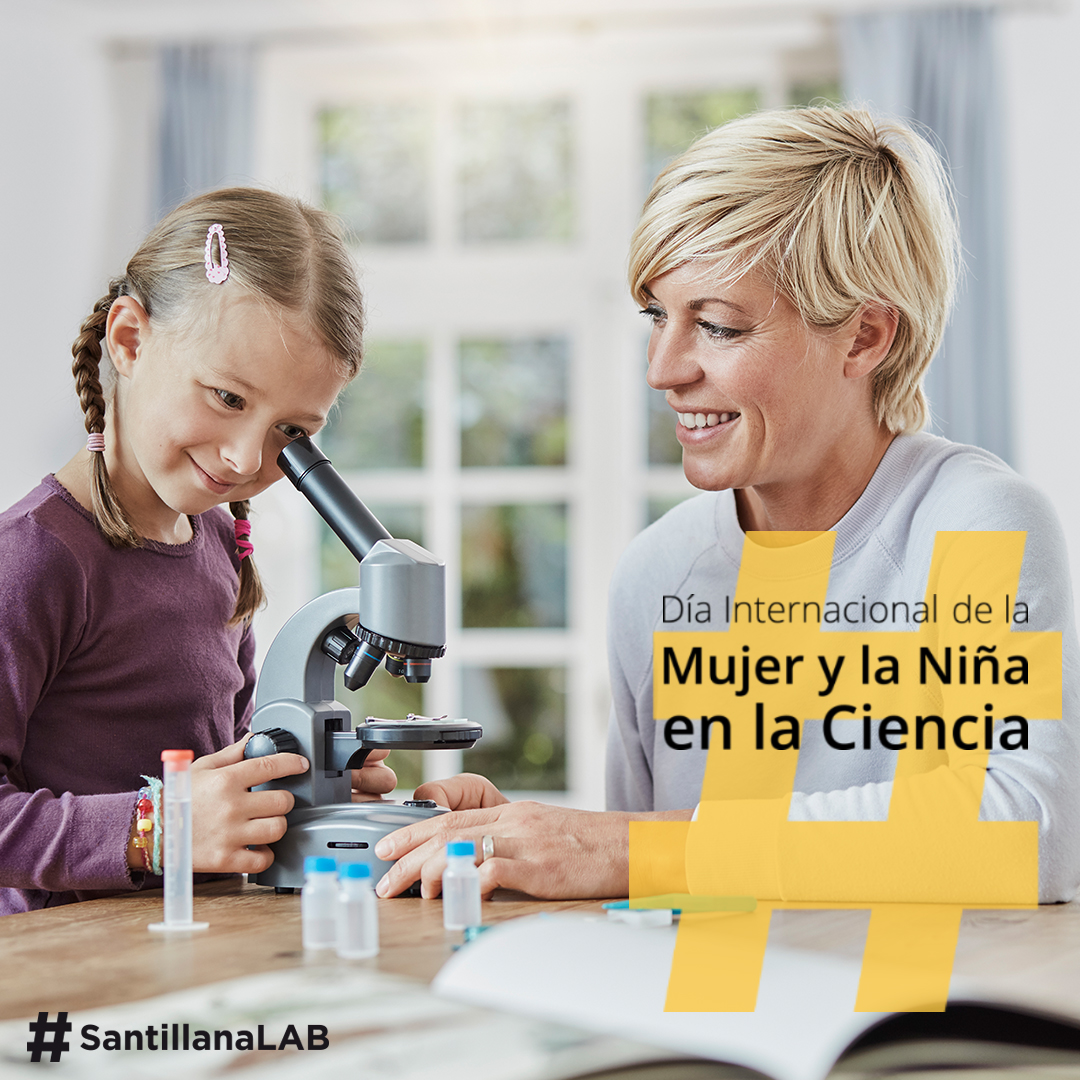 SantillanaLAB's tweet photo. Celebramos el #DíaMundialdelaMujerylaNiñaenlaCiencia con el objetivo de lograr una mayor participación e inclusión de las mujeres y las niñas en el mundo de la #ciencia y la #tecnología
¡No te pierdas las actividades que forman parte de la iniciativa! https://t.co/81XF8JXLmD #11F https://t.co/5j100863v5