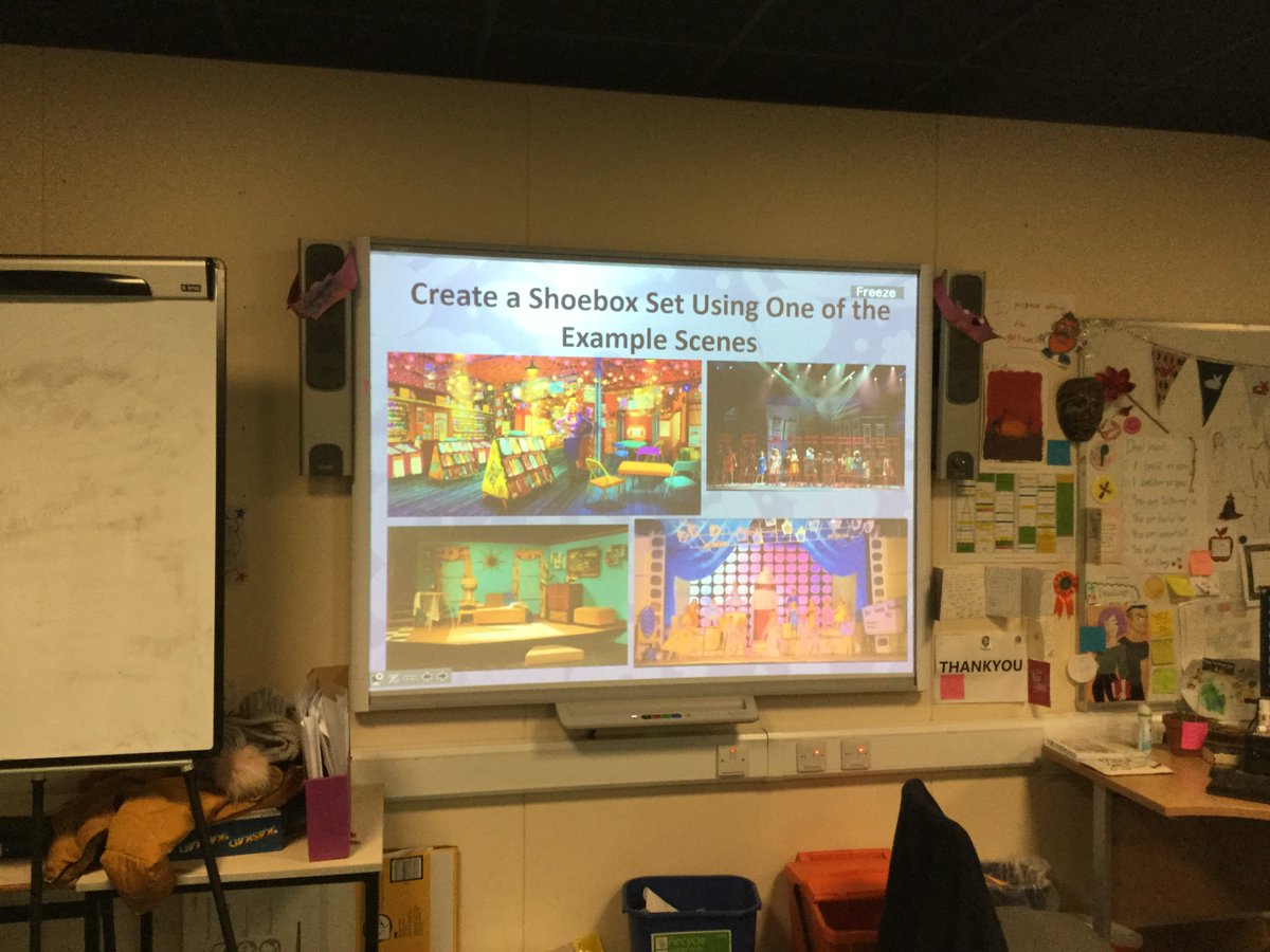 BanffAcademyBXA's tweet photo. In the drama department this term, S2 pupils been have been learning about the different production jobs available in theatre. We have looked at the role of a set designer, and pupils were then set the challenge of creating their own mini set designs  #BuildingSkills https://t.co/3trZJuihxY