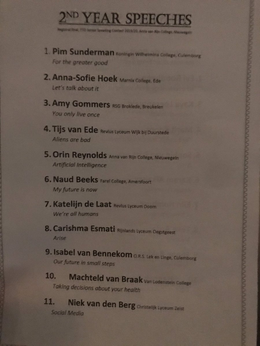 FlintGronden's tweet photo. @annavanrijn is hosting the regional finals of the Junior Public Speaking Contest today. A very warm welcome to all participants! @Nuffic https://t.co/GUdTicVUI7