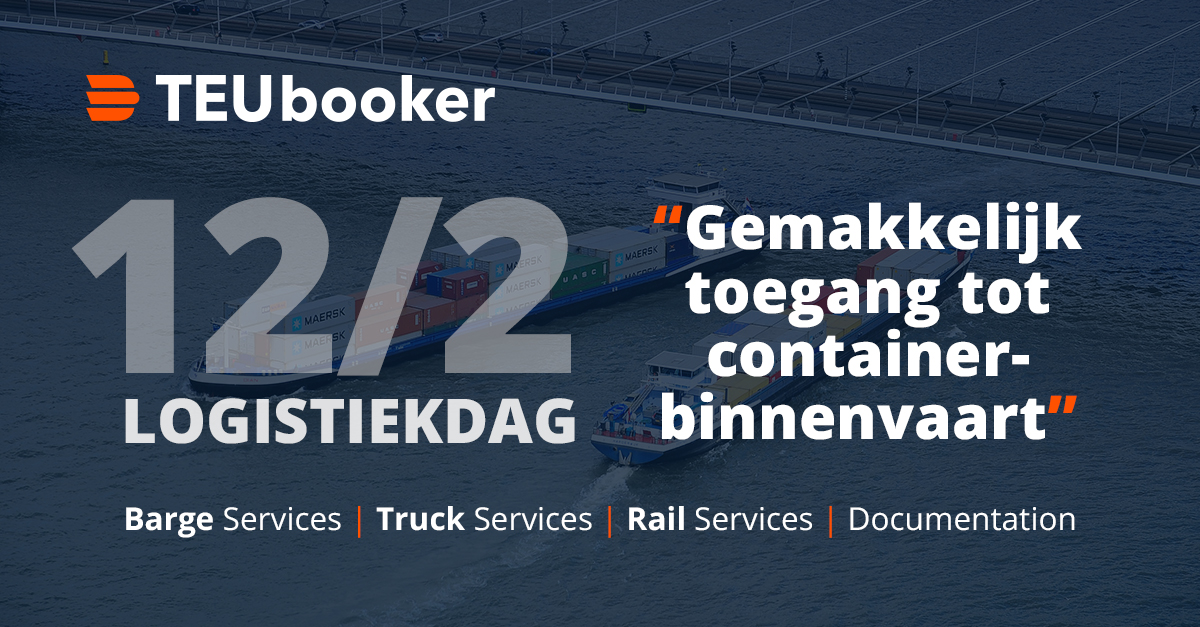 Morgen gaat TEUbooker in gesprek over de groei van de binnenvaart. Hoe kunnen we gezamenlijk koudwatervrees weghalen? Bij TEUbooker geloven we dat online toegang tot de containerbinnenvaart de sleutel tot succes is. Komen jullie ook naar de logistiekdag? TEUbooker.com