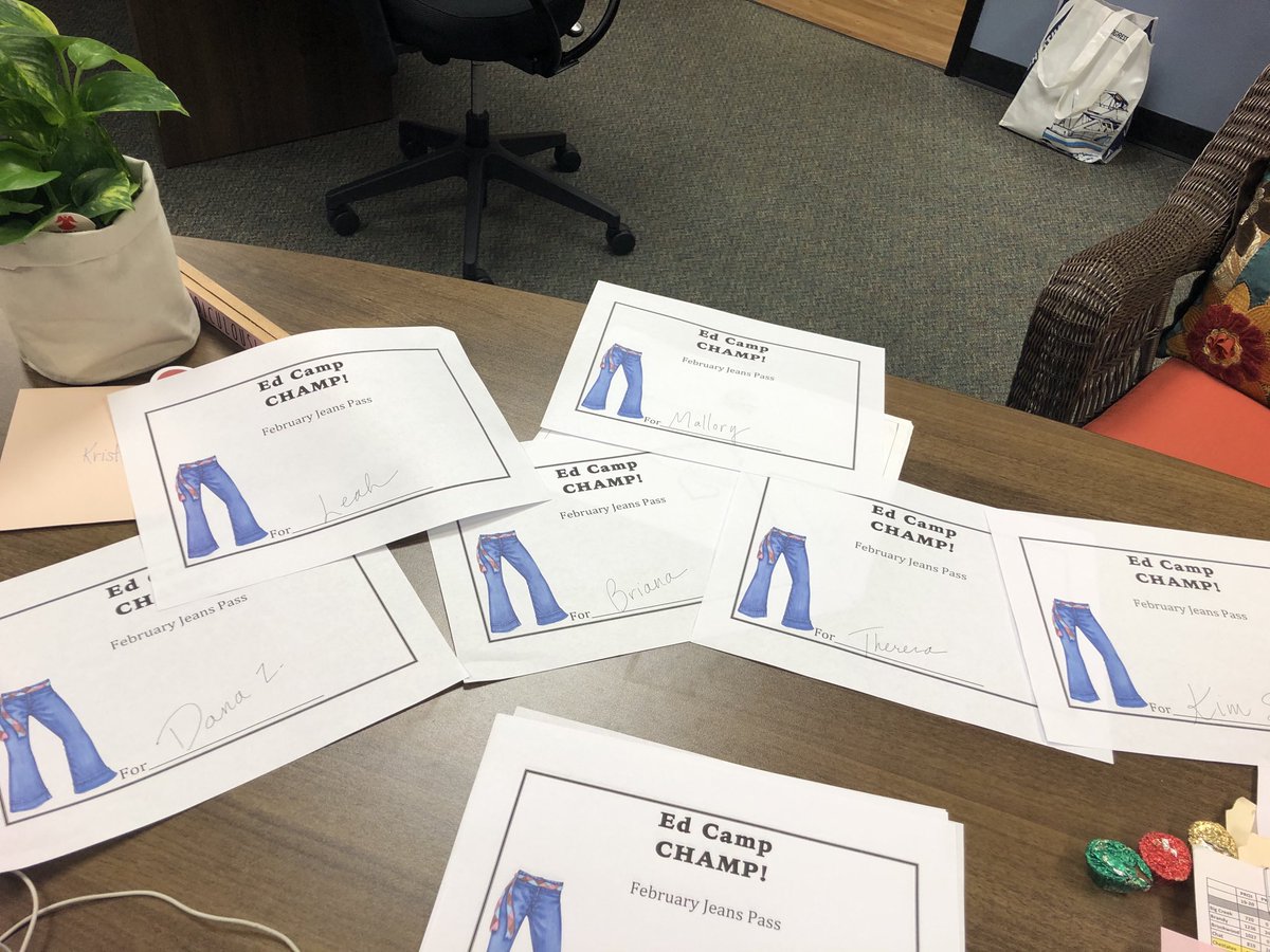 Hey <a href="/SPESBen/">Ben Jones</a> Today’s a good day to wear jeans @the T! Rain and denim are perfect together. All the Ed Camp attendees get a little perk for February. Thanks for the suggestion! ⁦<a href="/ChestateeES/">Chestatee Elementary</a>⁩ ⁦<a href="/FCSchoolsGA/">Forsyth County Schools</a>⁩