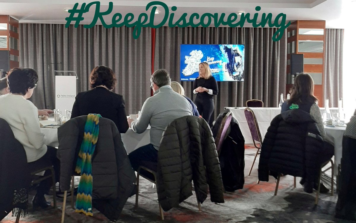 Kylemore's tweet photo. A great morning spent at the @Failte_Ireland @wildatlanticway launch of the 3 year #KeepDiscovering plans. There are some AMAZING ads coming later this month, watch this space! #aranconnemara #kylemoreabbey #kylemore2020 #wildatlanticwaygalway #discoverireland https://t.co/UH0bP3mqKS