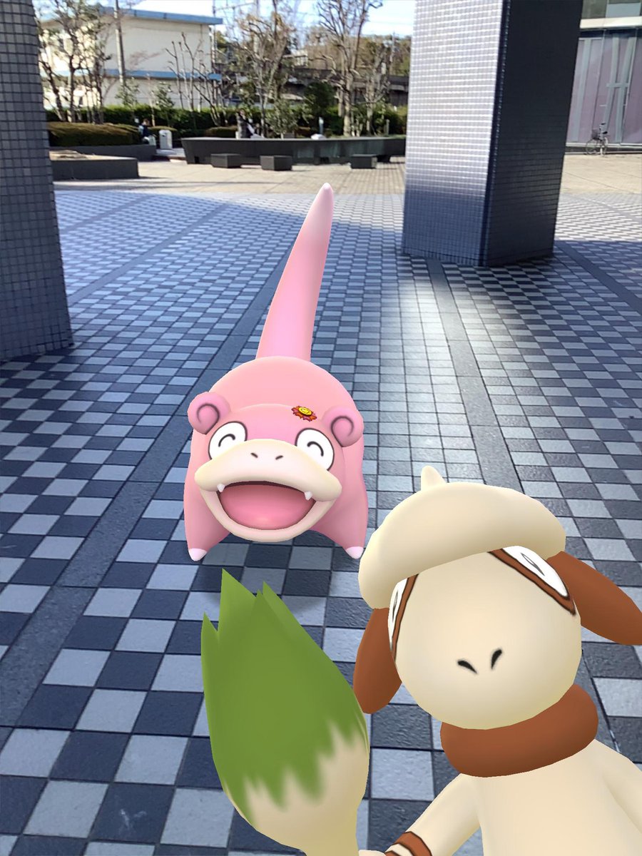 Cocoro お昼間に ポケモンgoのフィールドリサーチで 相棒の写真を撮る と出たのでカメラを向けたところドーブルが写り込んだので これがリサーチのリワードかと思いきや 別にちゃんとあったので 偶然だった模様 なお リワードは何であったか覚えてい