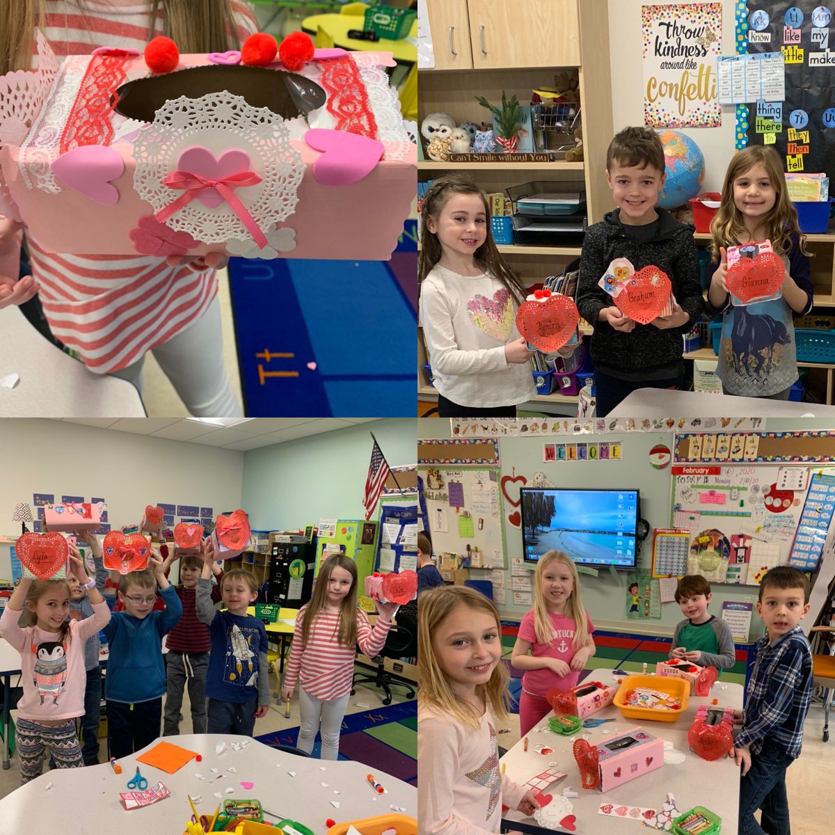 DebiMarinelli's tweet photo. Sharing love 💕 and friendship creating our own unique Valentines mailboxes! ❤️ 💌📫@GoldenBrookWSD @GBSGr1 #firstgradefamily https://t.co/OpSJ6ccQFx