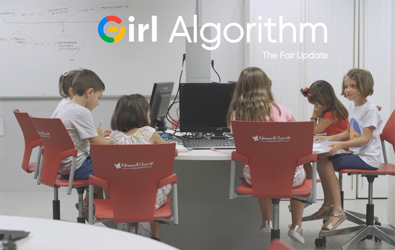 Interactiv_a's tweet image. Niñas y niños amantes de la ciencia y la tecnología piden a Google que mejore sus algoritmos para hacer más visibles a las mujeres científicas en Internet bit.ly/2SGVmZk @EP_Fundacion #GirlAlgorithm #mujerescientíficas