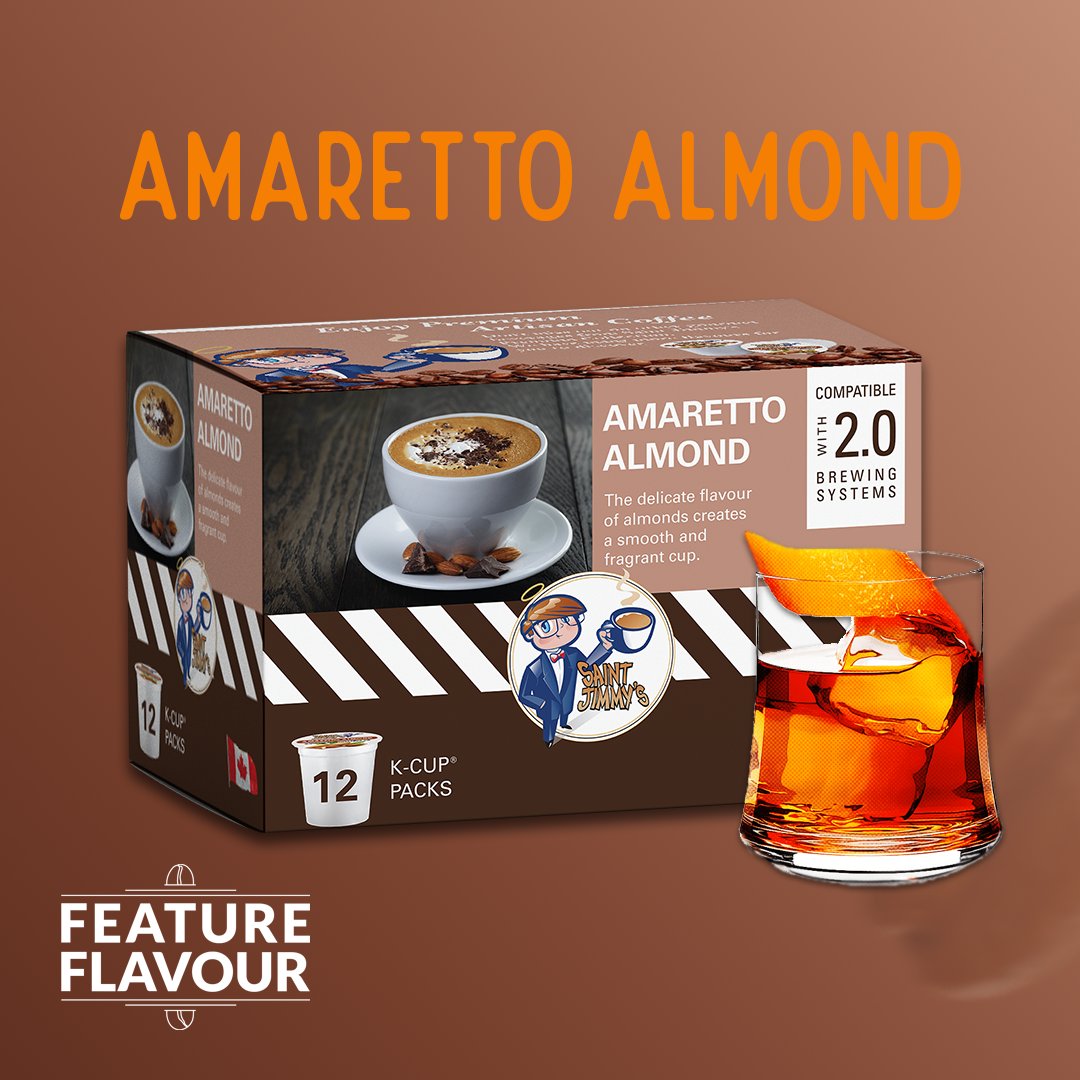 StJimmysCoffee's tweet photo. Enjoy the delicate flavors from real almond and experience a perfect blend in your cup. Check-out Our Amaretto Almond flavor from Your nearest Saint Jimmy's Store.
#FlavouredCoffee #Amarettoalmond #Creamy #almond #Coffee #SaintJimmys #ilovecoffee #coffeelover #coffeebreak #Canada https://t.co/huSesvkmlV