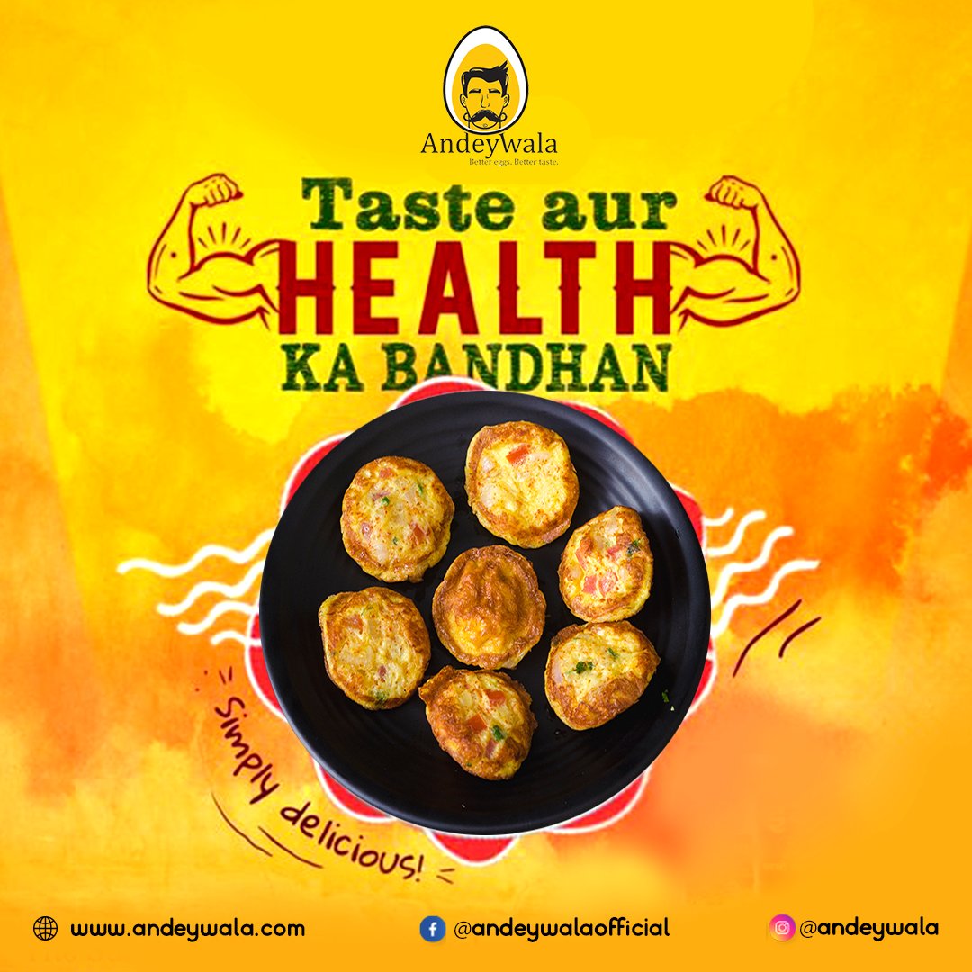 andeywala's tweet image. Taste aur health ka bandhan 💪😋⁣
⁣
Tag someone who love it 😍