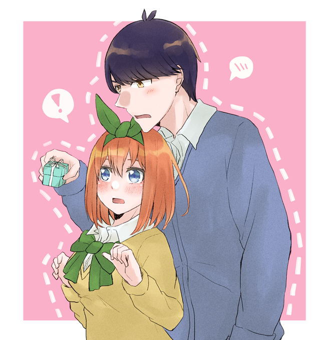 🌟ゆぐれ🐶土曜日西1め51abさんがTwitterに投稿した中野四葉(五等分の花嫁)のイラスト。