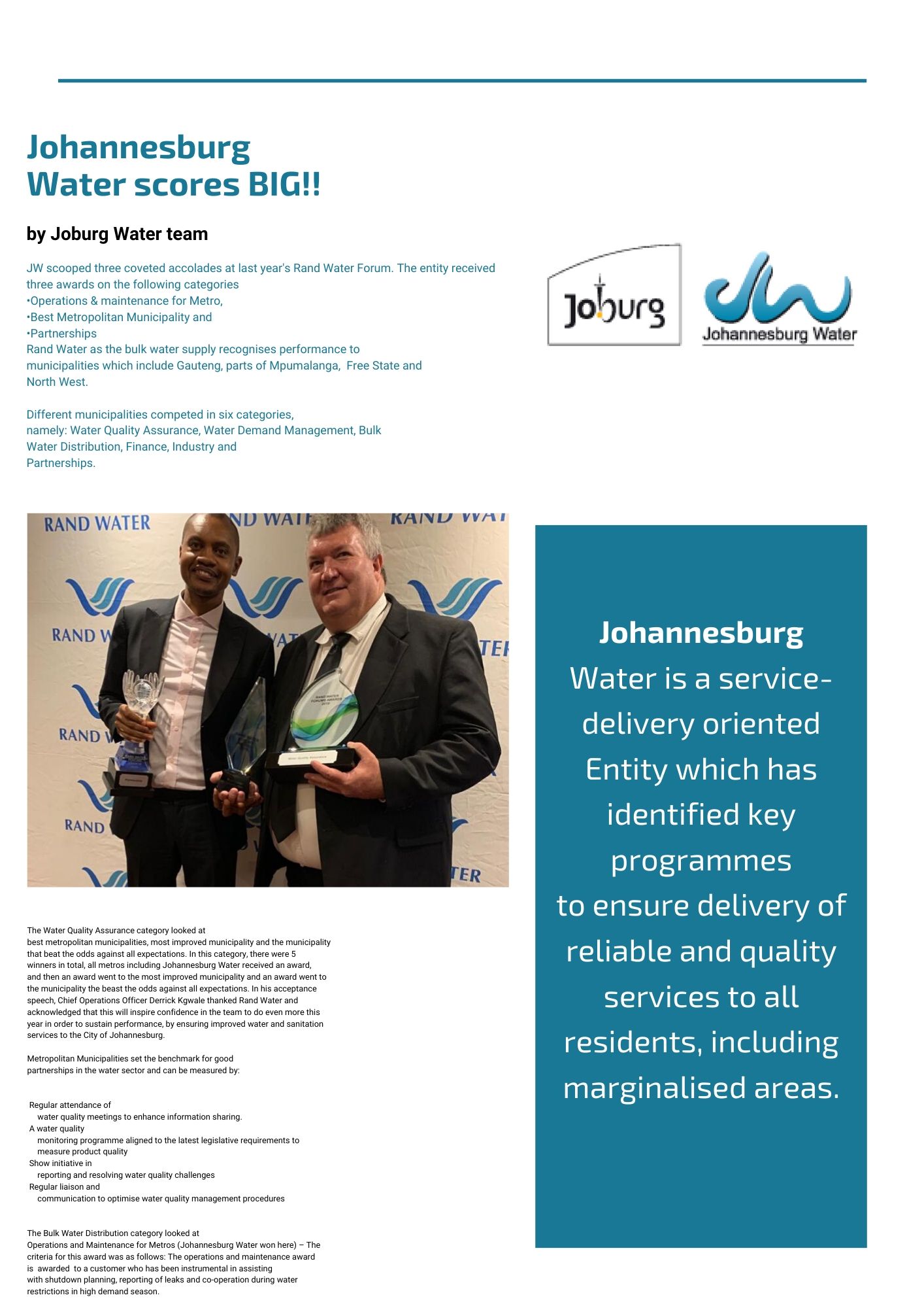 Johannesburg Water on Twitter "WeLoveJW ♥️ Johannesburg Water is a
